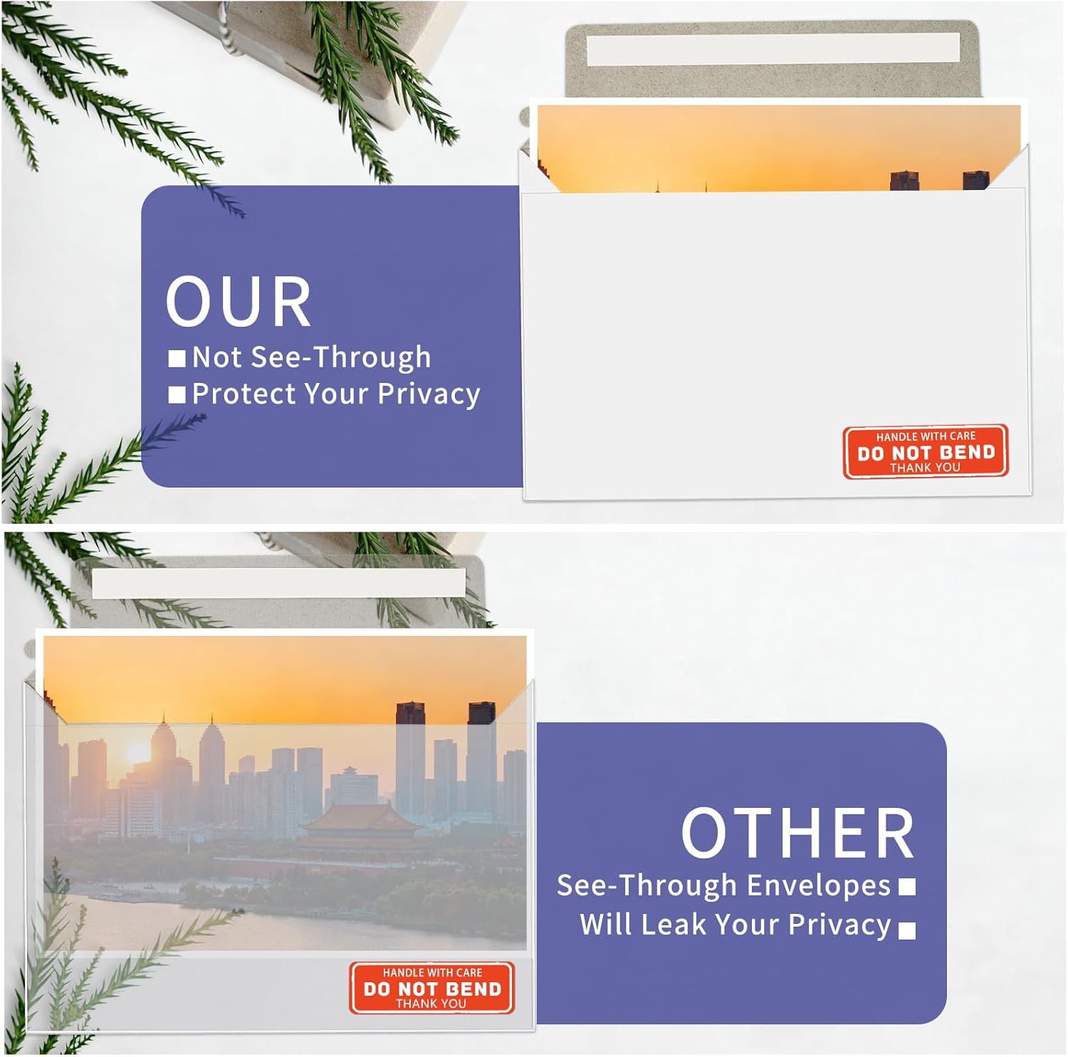 Cheardia 120 Pack Rigid Mailer with Self Adhesive Seal, 6.5 x 4.5 Inch Keep Flat Photo Document Mailers, Small Thick Cardboard Shipping Envelopes with Label for Photos, Document, White - Image 5