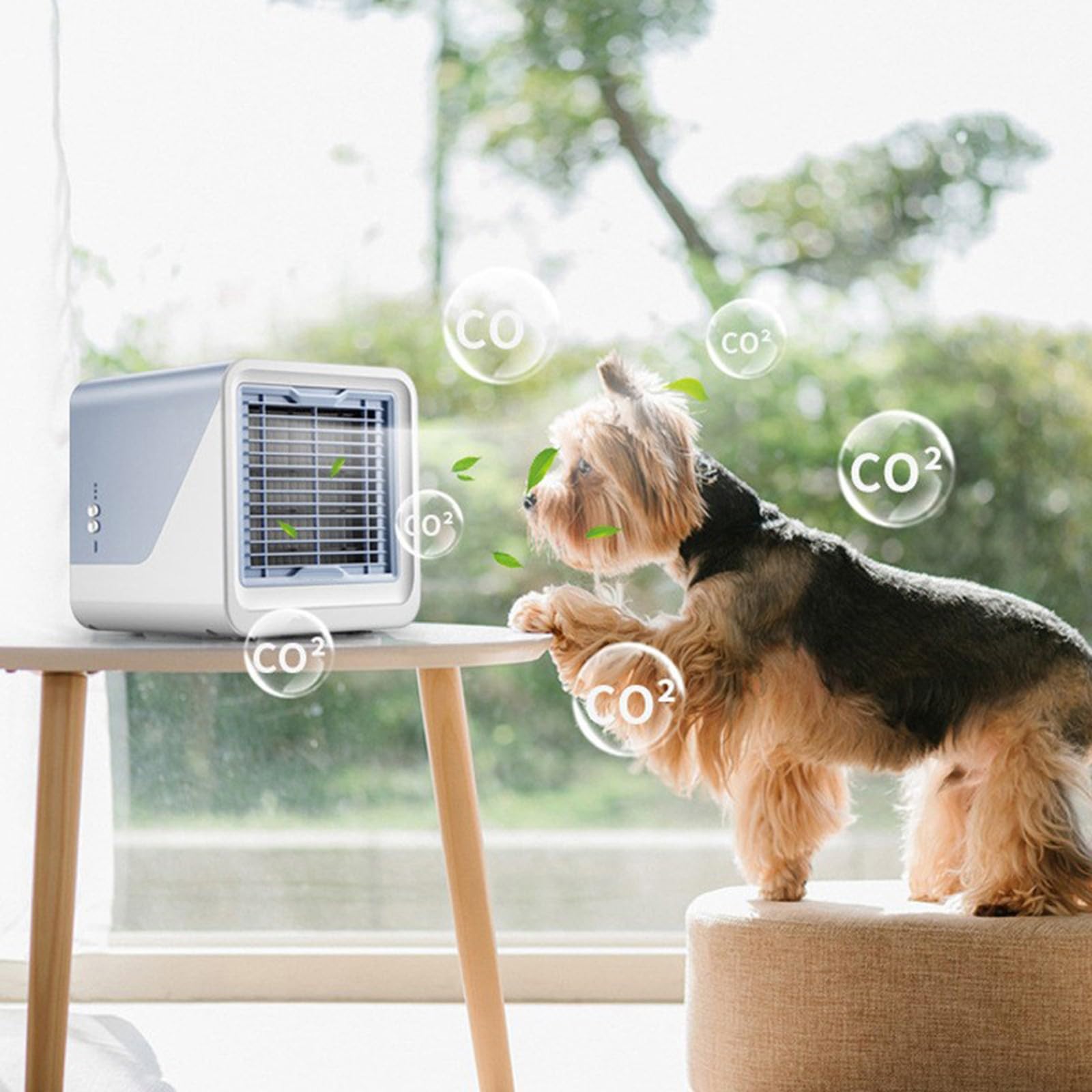 Portable Air Conditioner, Air Cooler For Bedroom Personal Cooler Fan With Large Capacity Water Tank, Quiet Mini Conditioner Desk Cooling Fan For Home, Bedroom And Office