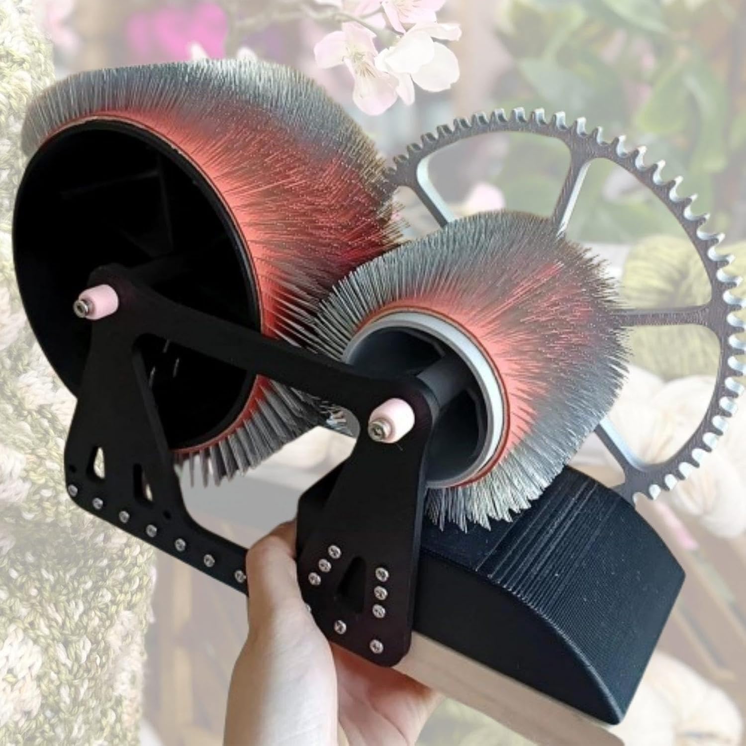 Drum Carder for Fiber Wool Carder Drum Carder for Fiber Fast Color Mixing for Wool Fiber Combing Cardings Blending Board