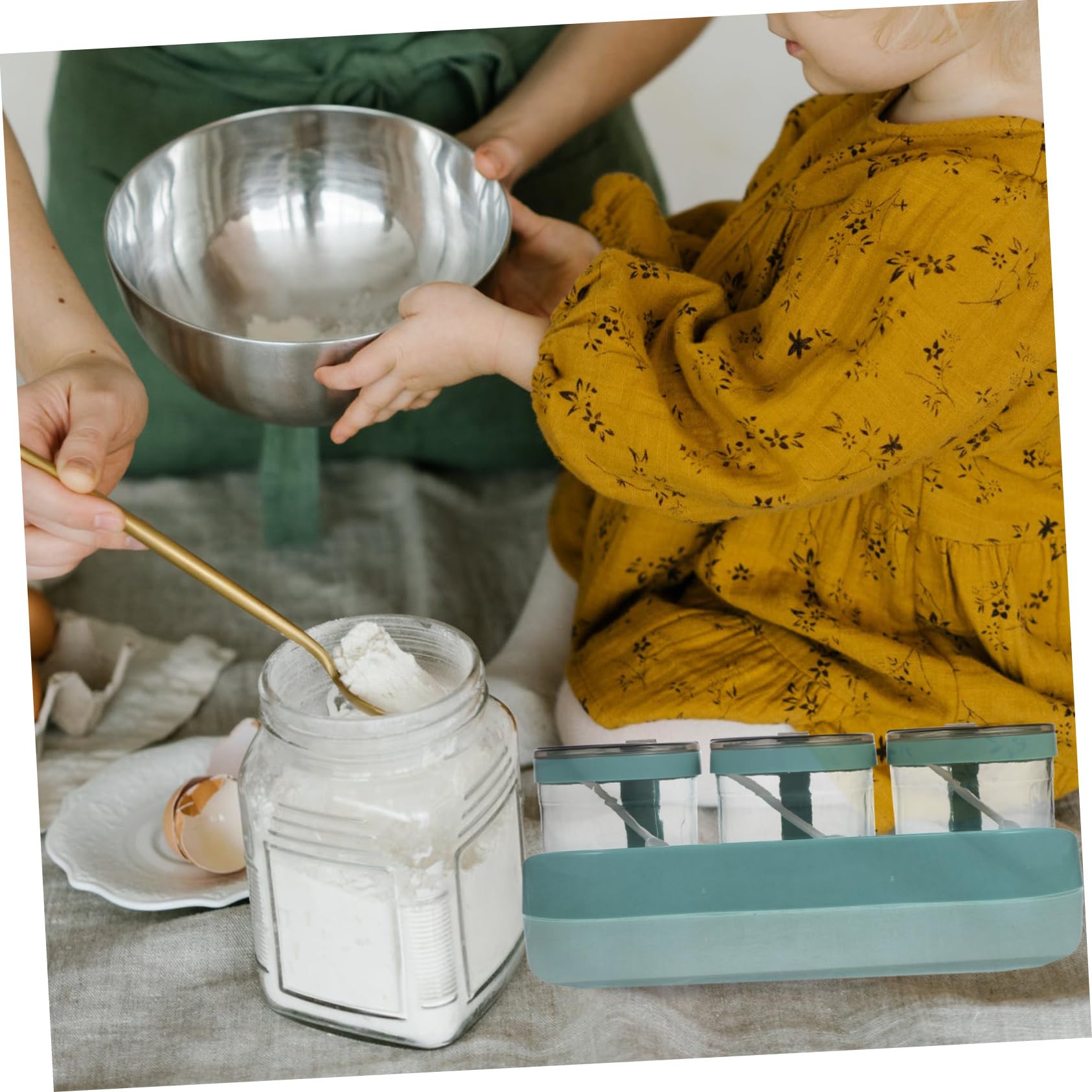 LABRIMP 1pieza Caja De Almacenamiento De Condimentos De Vidrio Para Cocina Frascos De Especias Multiusos Diseño Elegante y Para Sal Pimienta