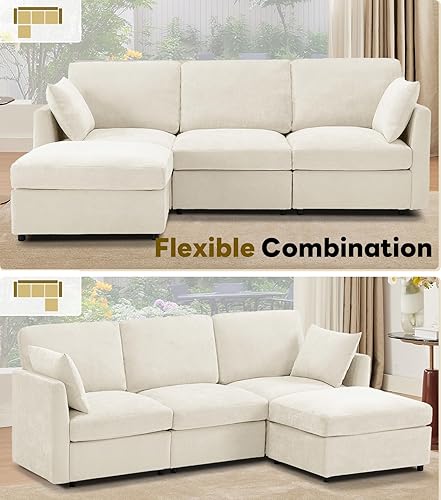 Miniatura 8 de Tbfit Sofá biplaza de 59 pulgadas, Sofá Pequeño de Chenilla, Sofá biplaza con 2 almohadas para espacios pequeños, dormitorio y sala de estar, color