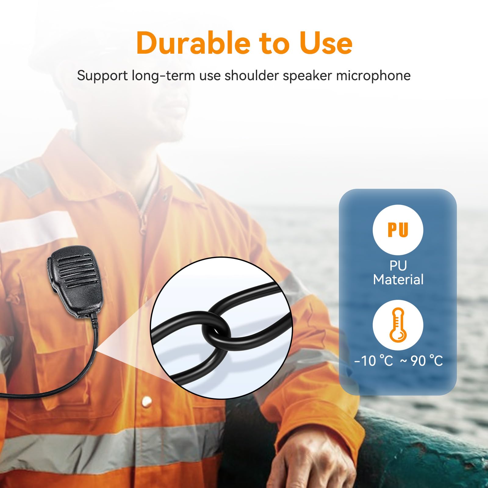 Retevis Altoparlante 1 Polo 3,5 mm Compatibile RM01 RT55 RA26 Marine Walkie Talkie