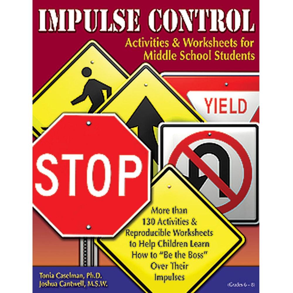 Impulse Control Activities & Worksheets for Middle School Students