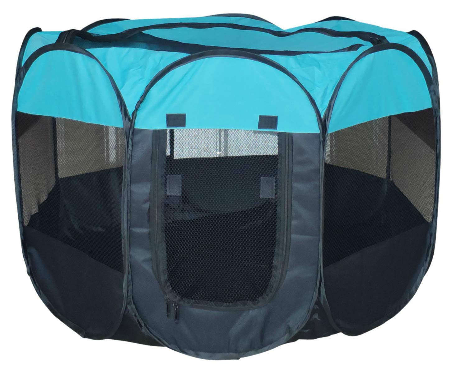Dog Cat Pet Playpen Exercise Puppy Play Pen Kennel 600d Oxford Cloth, 22.5" H, 36" D x 23" H, Black