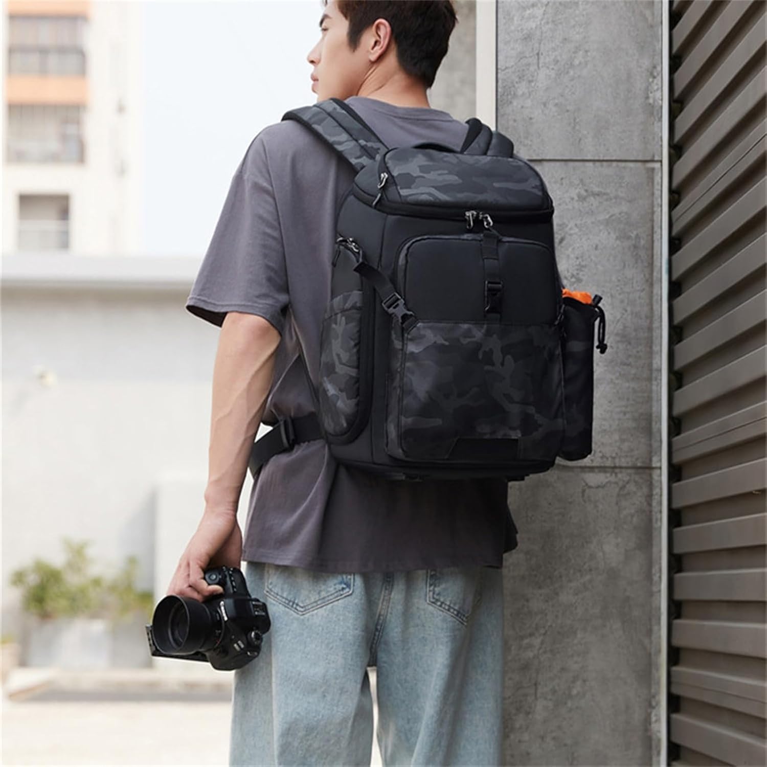 カメラバッグ カメラリュック プロフェッショナルカメラバッグ 写真撮影用バックパック ドローン用コンピューターバッグ 野外撮影 多機