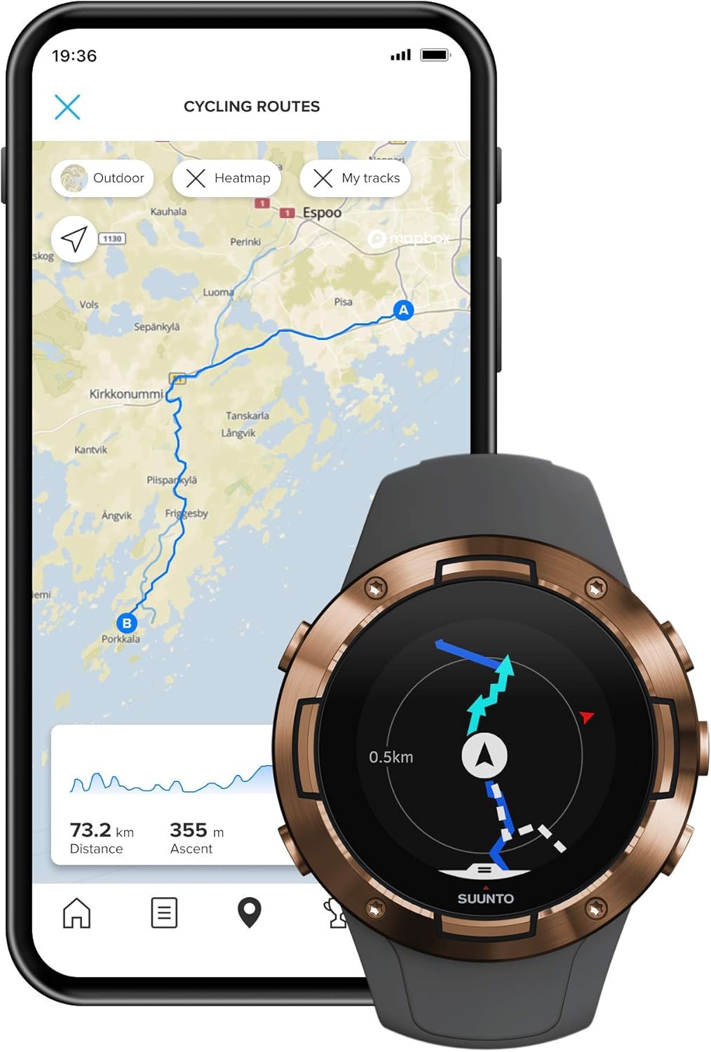 SUUNTO 5 Peak – Compact GPS Sports Watch with Long Battery Life and Route Navigation SUUNTO 5 Peak – Compact GPS Sports Watch with Long Battery Life and Route Navigation