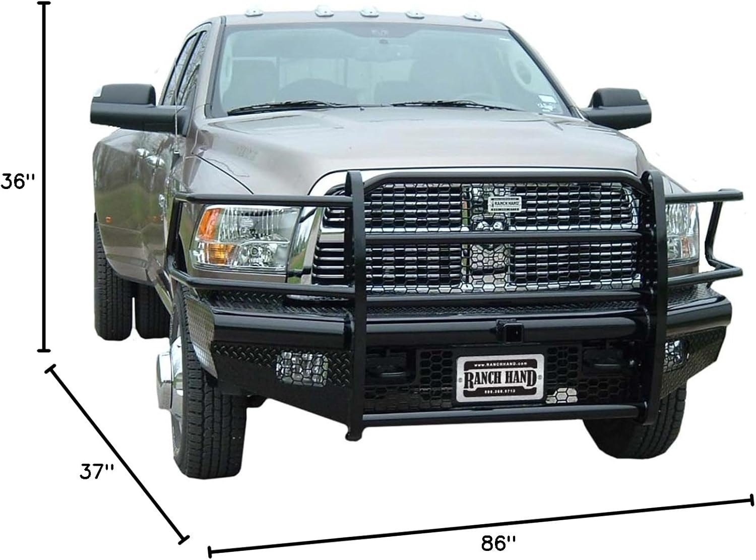 Dimensions of Ranch Hand Legend Series Bumper