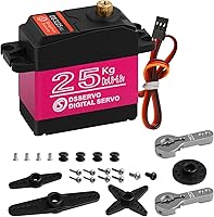 Vista 9 de 66.1 lbs Digital servo alto torque completo metal engranaje impermeable, adecuado para coche de control remoto modelo RC con un ángulo de control