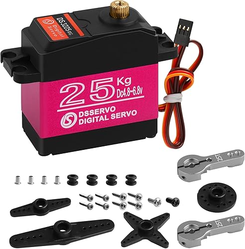 Vista 30 de Paquete de 55.1 lbs Servo Digital de alto par de torsión completo engranaje de metal impermeable para RC Car Crawler Robot Control ángulo 180°