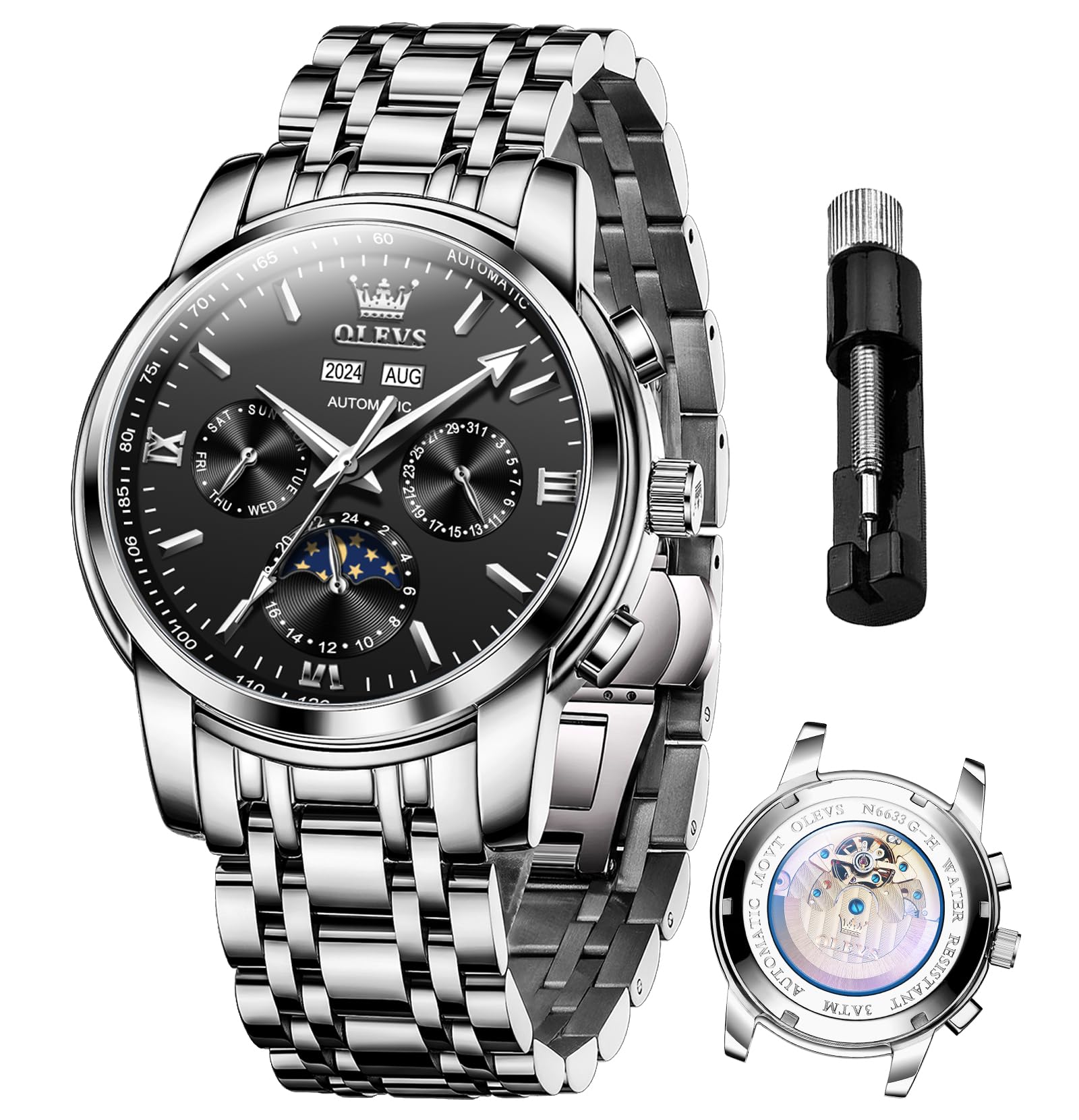 Mens Automatic Watches Luxury Self Winding Mechanical