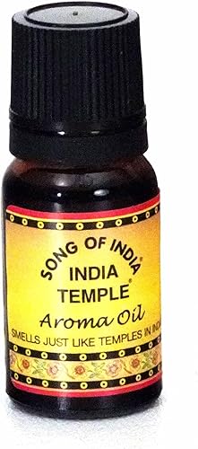 Song of India - Aceite aromático del templo de la India (botella de 0.3 fl oz) (2, templo de la India)