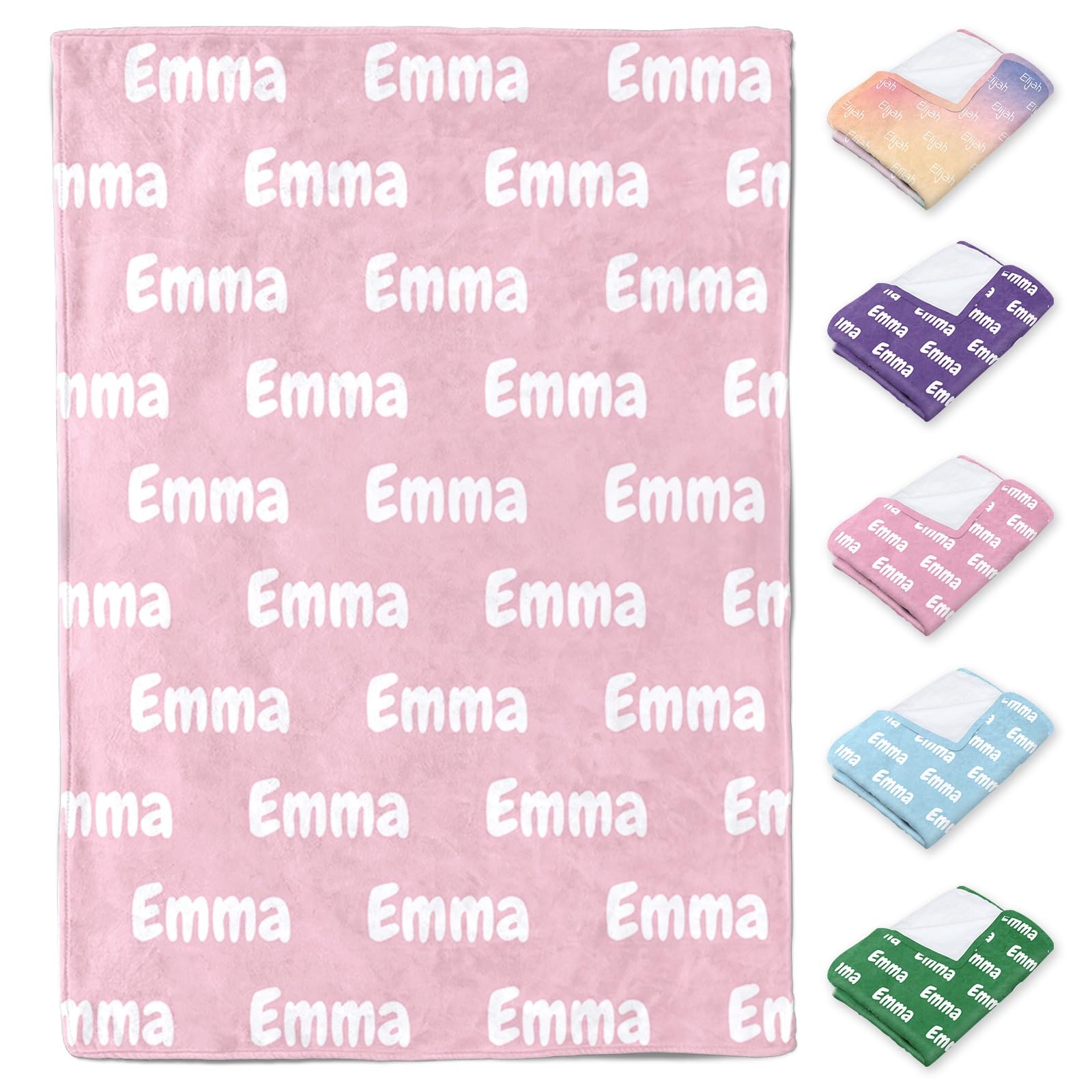 Personalised blanket for baby,personalised baby blanket with Name,Custom Throw bed Blanket for Kids Adults Friends Families,baby boy girl comforter,newborn gifts(37 Colors) โ image 1