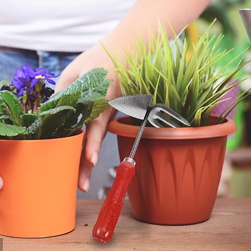 Miniatura 4 de TOYANDONA 1 juego de herramientas de jardinería de mano, pala de jardín y rastrillo para plantar deshierbe y trasplante y herramientas de jardinería