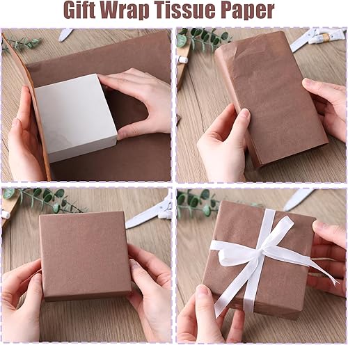 Miniatura 79 de Koogel 120 hojas de papel de seda a granel, papel de regalo de 20 x 14 pulgadas para bolsas de regalo de Navidad, manualidades, boda, fiesta