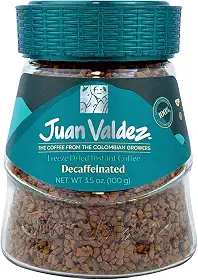 Juan Valdez Descafeinado Solúvel 95G - Café Arábica Instantâneo Liofilizado Descafeínado - 1 Unidade