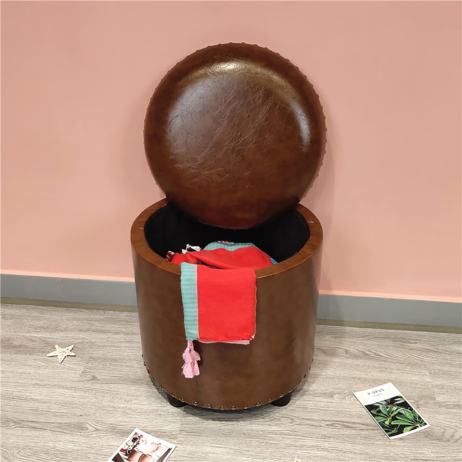 Tabouret à langer pour entrée afin de ranger et s'asseoir facilement