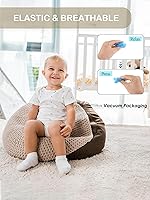 Vista 4 de Relleno de puf de 5 libras de alta densidad, relleno de espuma viscoelástica triturada para sofá, puf