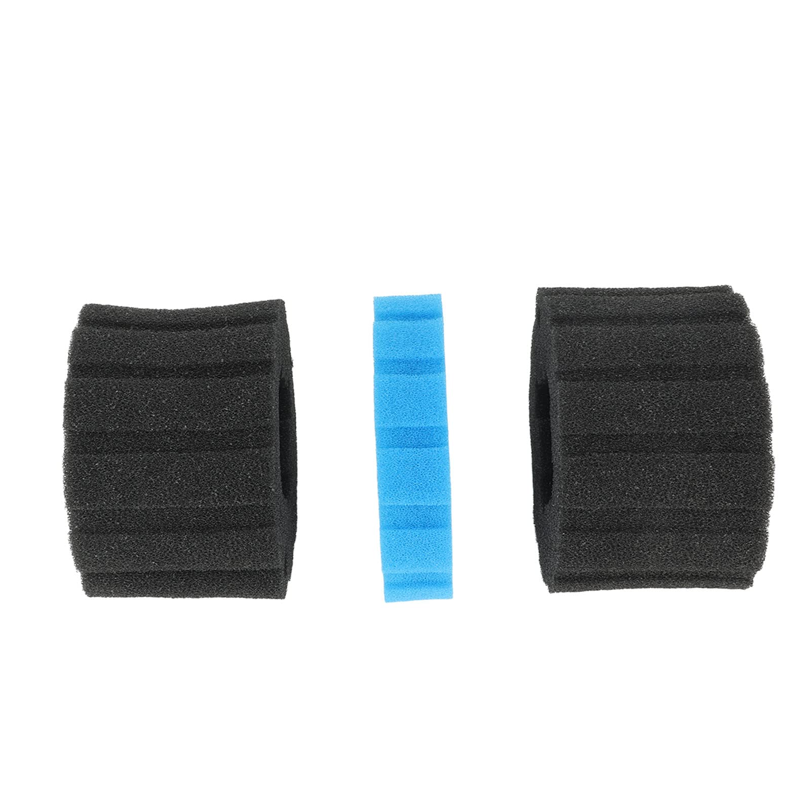 Acouto Schiuma Filtrante di Ricambio per Interni Aquatis per Biopress 1 Spugna Blu Fine 2 Pezzi Spugna Nera Grossolana con Contenitore Riutilizzabile per Acquariofilia Lavabile per Interni Ed Esterni