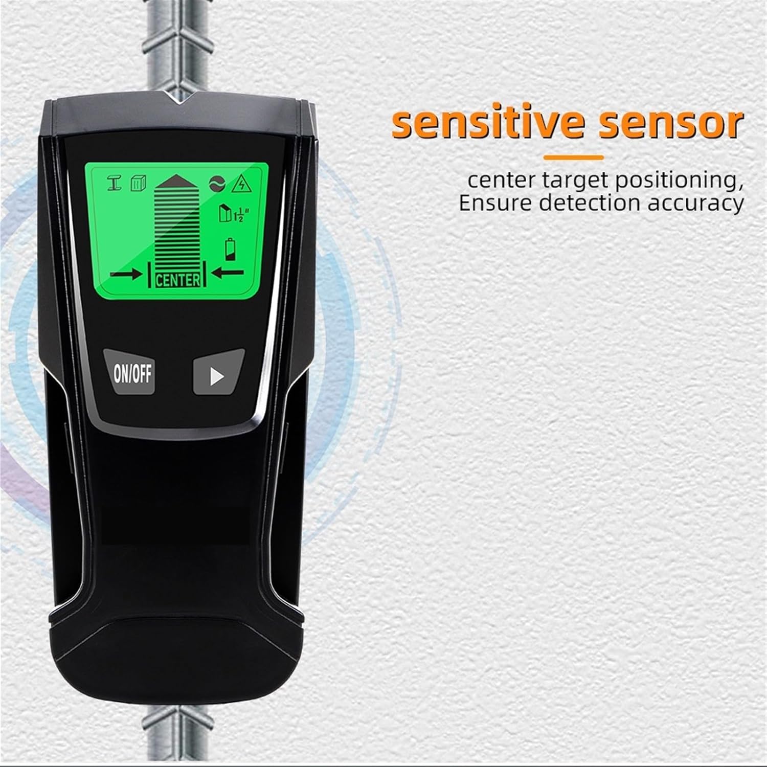 Stud Finder, Stud Finder Wall Scanner 3 in 1 Handheld Wall Detector Metal Detector Metal Wood Studs Voltage Live Wire Detect Wall Scanner(Yellow)