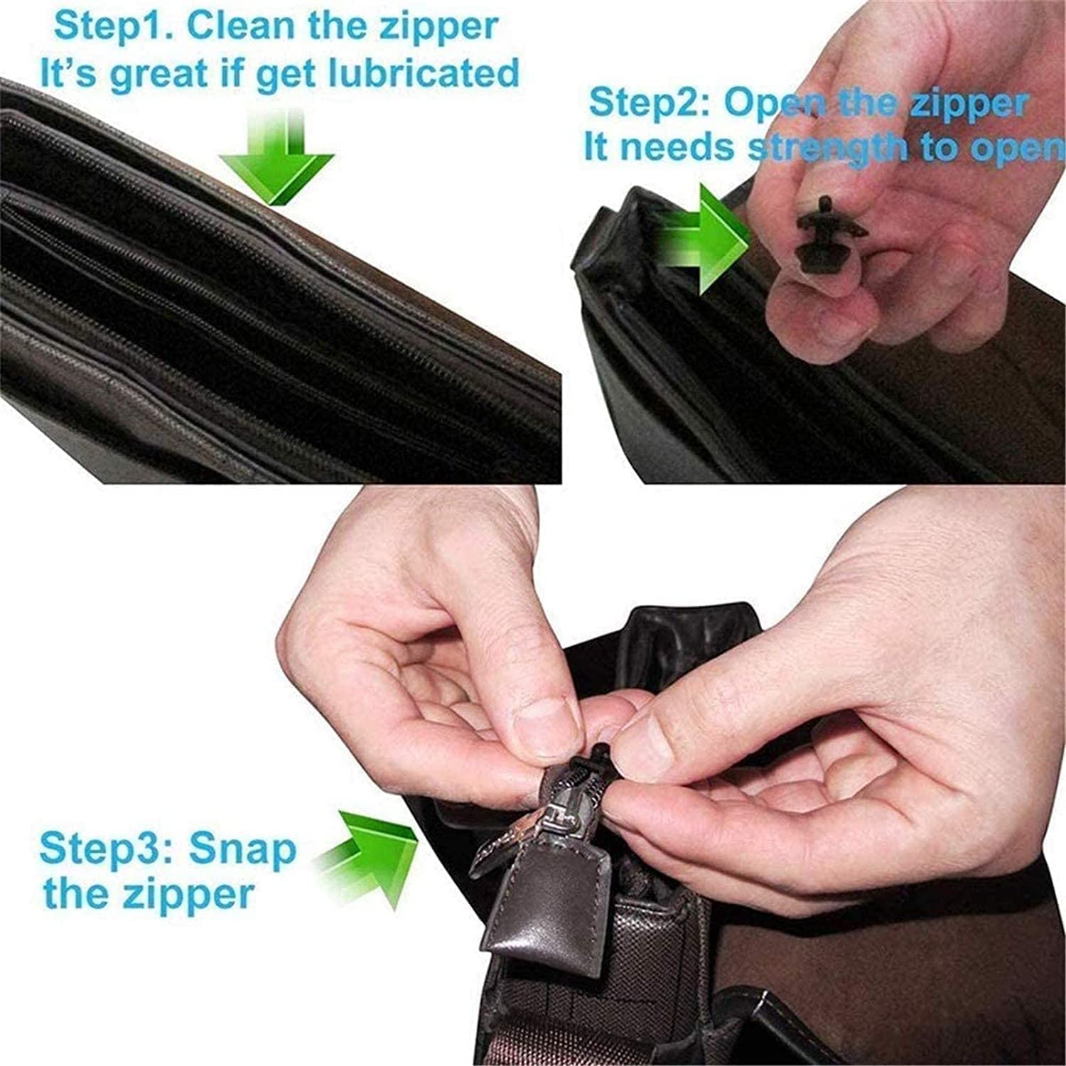 KWJNH 5 Stks Universele Rits Reparateur,Mini Verstelbare Rits Slider Universele Hoofd,Instant Zippe Reparatie Rits Vervanging