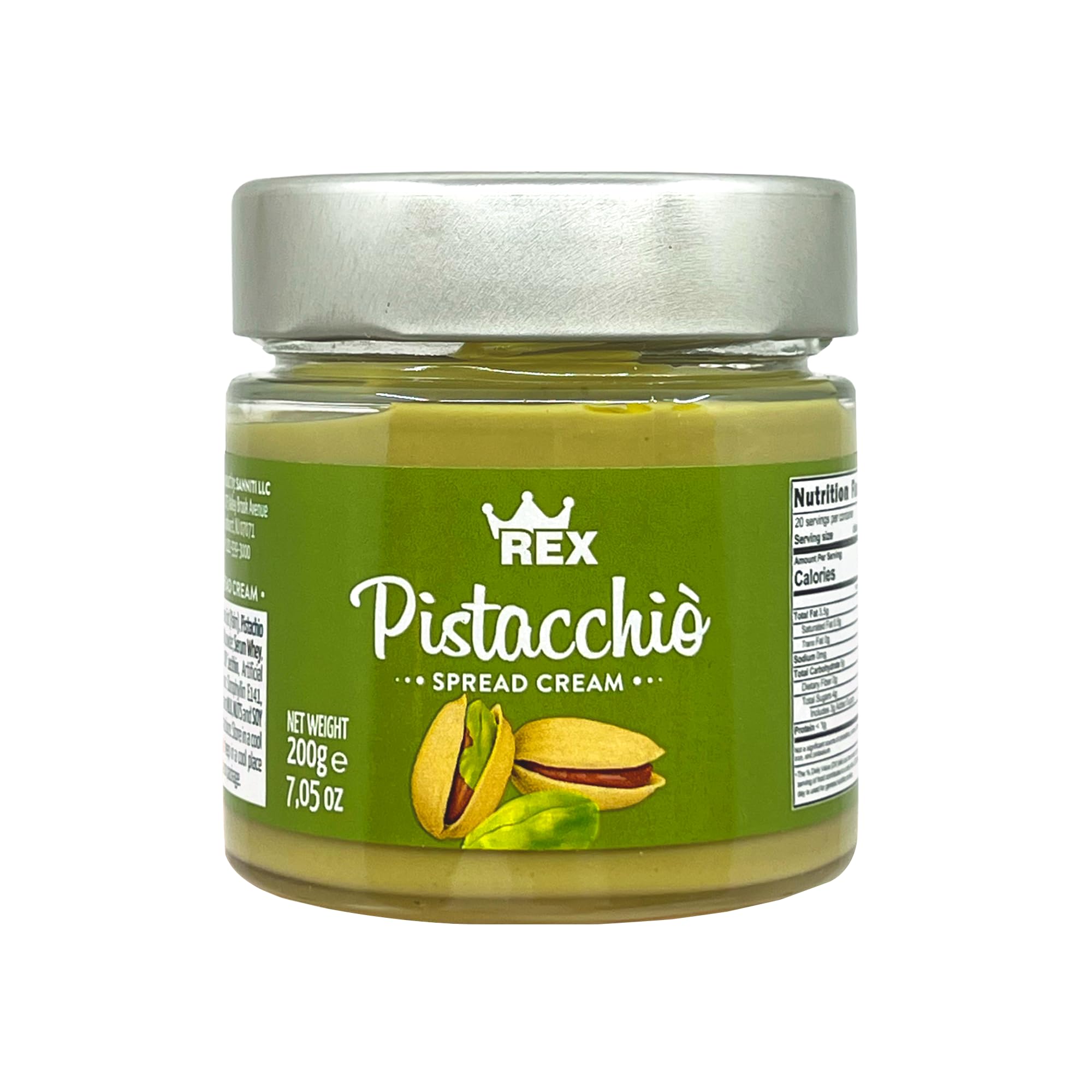 Sanniti Rex Italian Cream of Pistachio Nut Spread, 7.05 Ounce (Pack of 1)