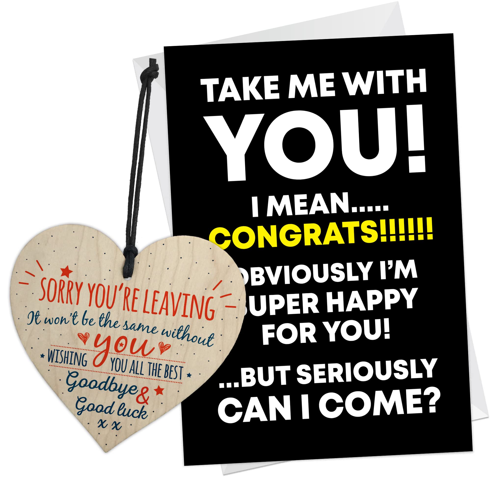 RED OCEAN Funny Leaving Card | Cards for New Job | Farewell Coworker Colleague | Good Luck Congratulations | Leaving Job Gifts & Presents | Friendship Gifts | Colleague Leaving Gifts