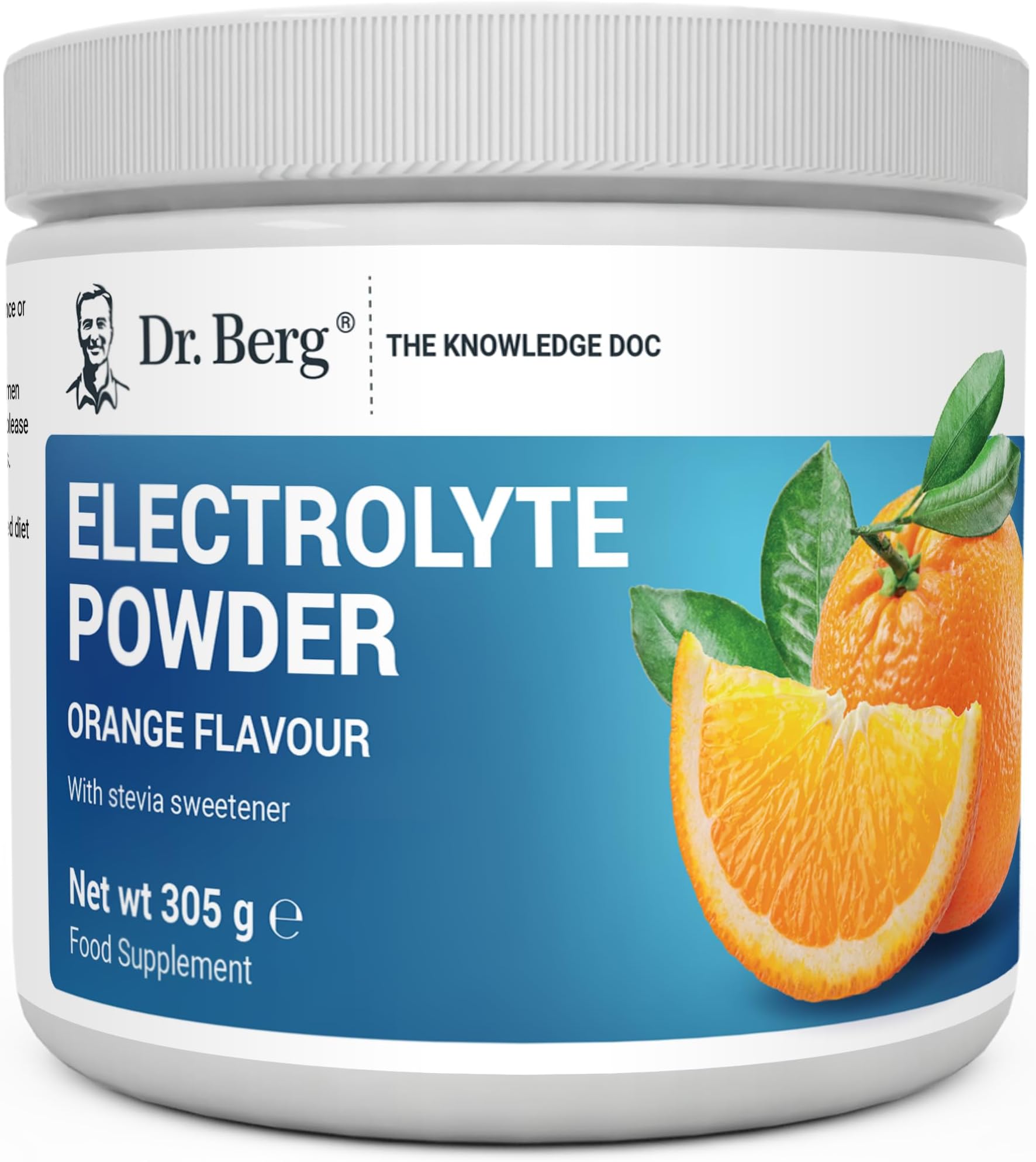 Dr. Berg Zero Sugar Hydration Keto Electrolyte Powder - Enhanced w/ 1000 mg of Potassium & Real Pink Himalayan Salt (NOT Table Salt) - Orange Flavor Hydration Drink Supplement - 50 Servings