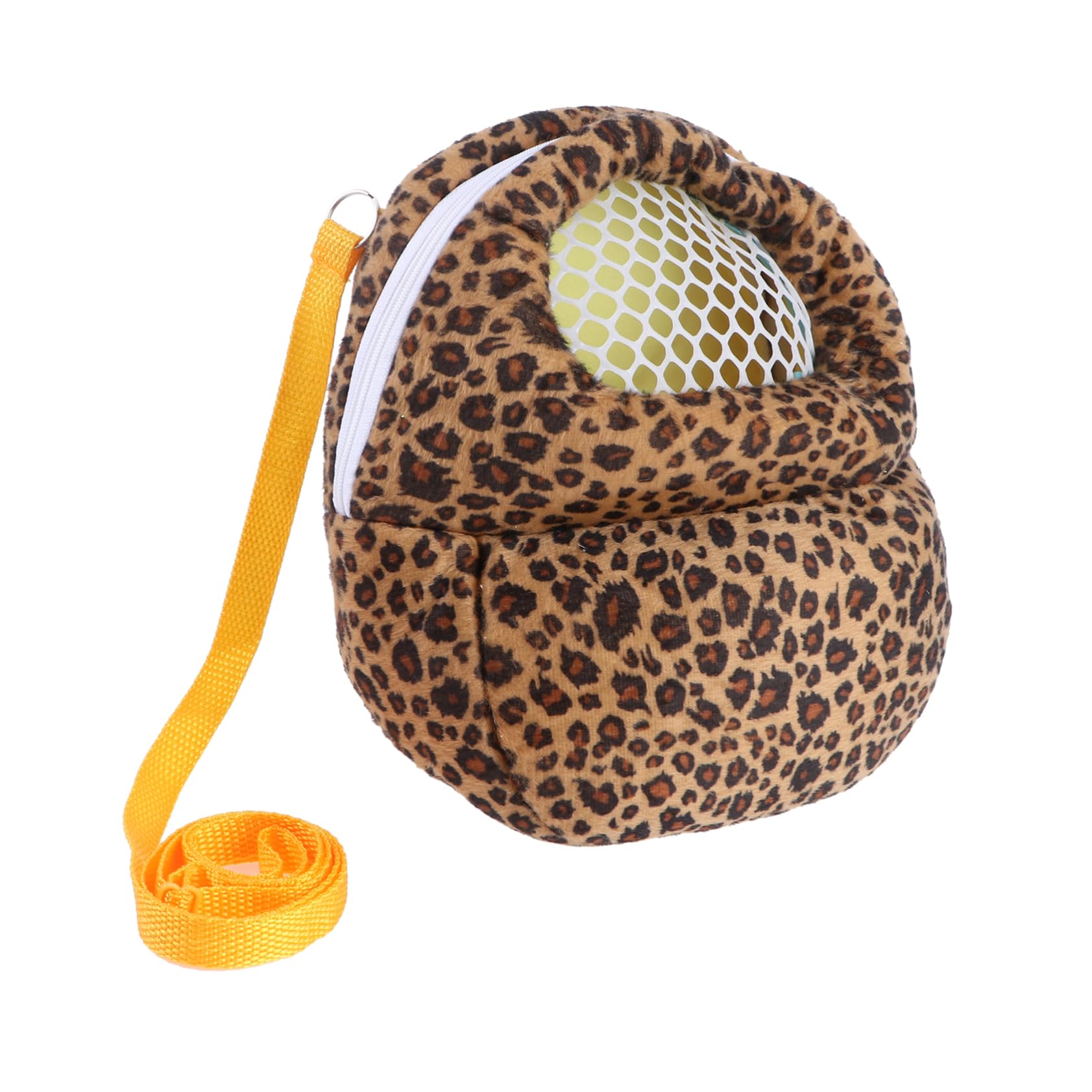 GALPADA Leopard Print Pet Carrier Bag Portable Travel Backpack for Hamsters Durable Outdoor Pouch for Sightseeing Camping and Trips Fashionable and Convenient Design Random Color
