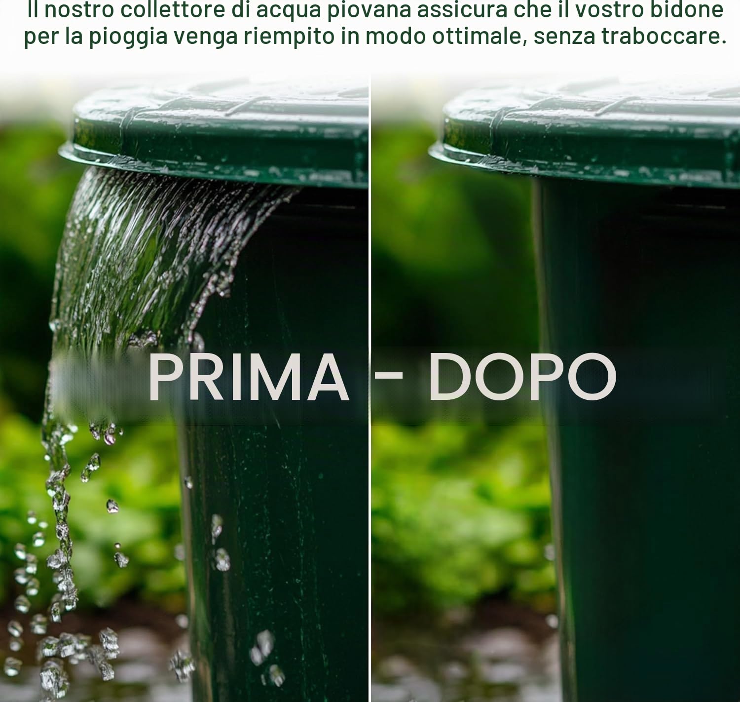 Collettore per acqua piovana per tubi di scarico 100 mm - Raccoglitore di acqua piovana in zinco per tubo di scarico DN100 con attacco per tubo e barile - Raccoglitore d'acqua per cisterna, zisterna