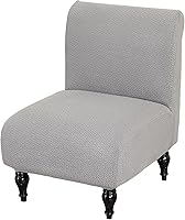 Vista 11 de HAOYONG - Funda de silla sin brazos de acento, funda elástica para silla deslizante con estampado, fundas protectoras para muebles, fundas