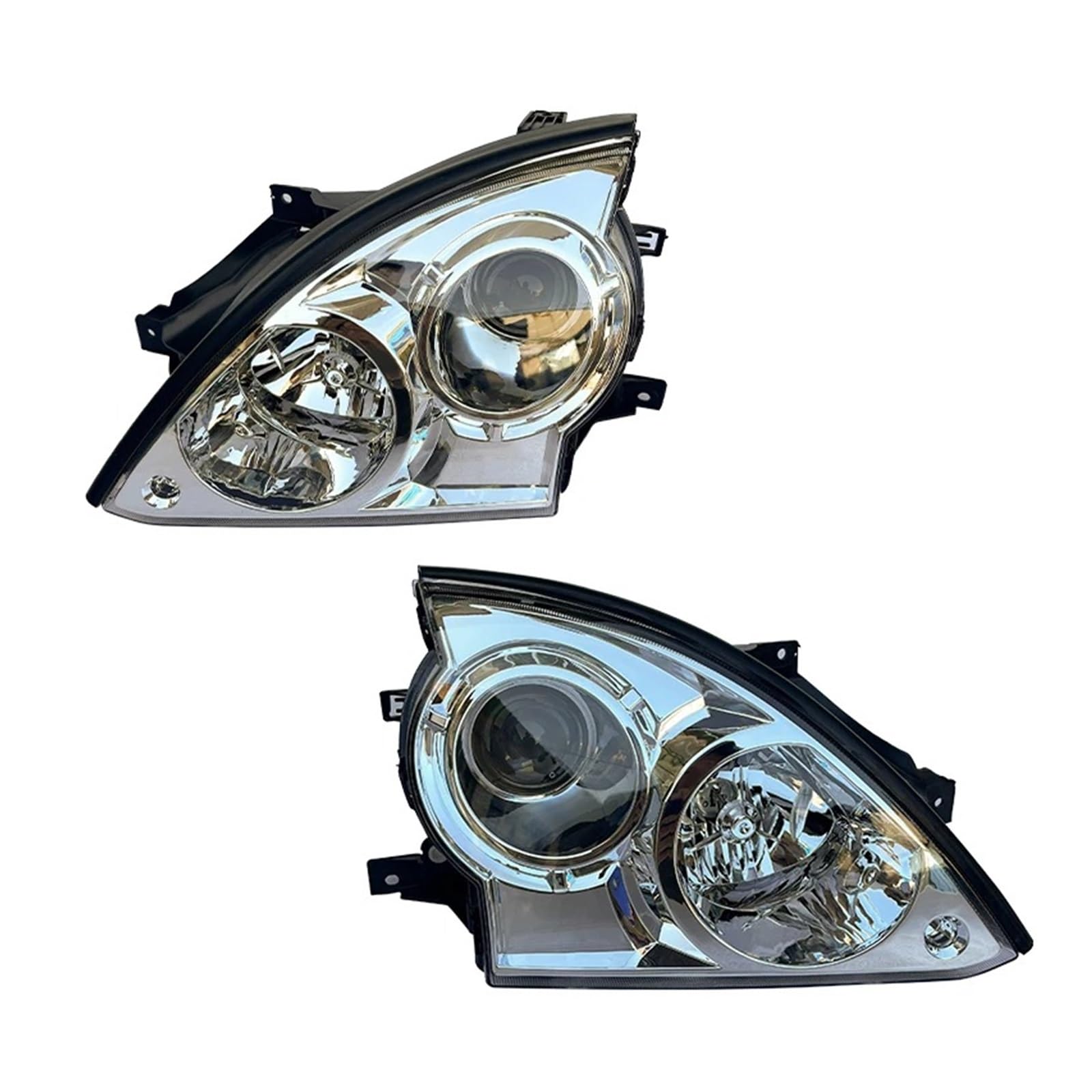 Conjunto Faros 1 Pieza Para Hyundai Para Terracan 2001-2004 2005 2006 Repuesto De Faro Delantero Coche Lámpara Conducción DRL Accesorios(Left)