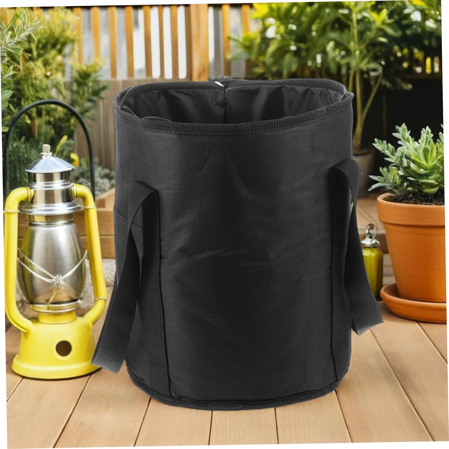 Mikinona Waterproof Hockey Puck Bag for Training and Games, Large Capacity Polyester Hockey Equipment Bag with Abrasion Resistant Material, Hand Strap, and Zippered Lid for Rink Use