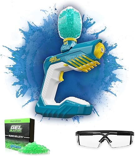 The Original Gel Blaster Piranha - Lanzadores de gel de juguete impermeables con cuentas a base de agua, rango extendido de más de 100 pies,