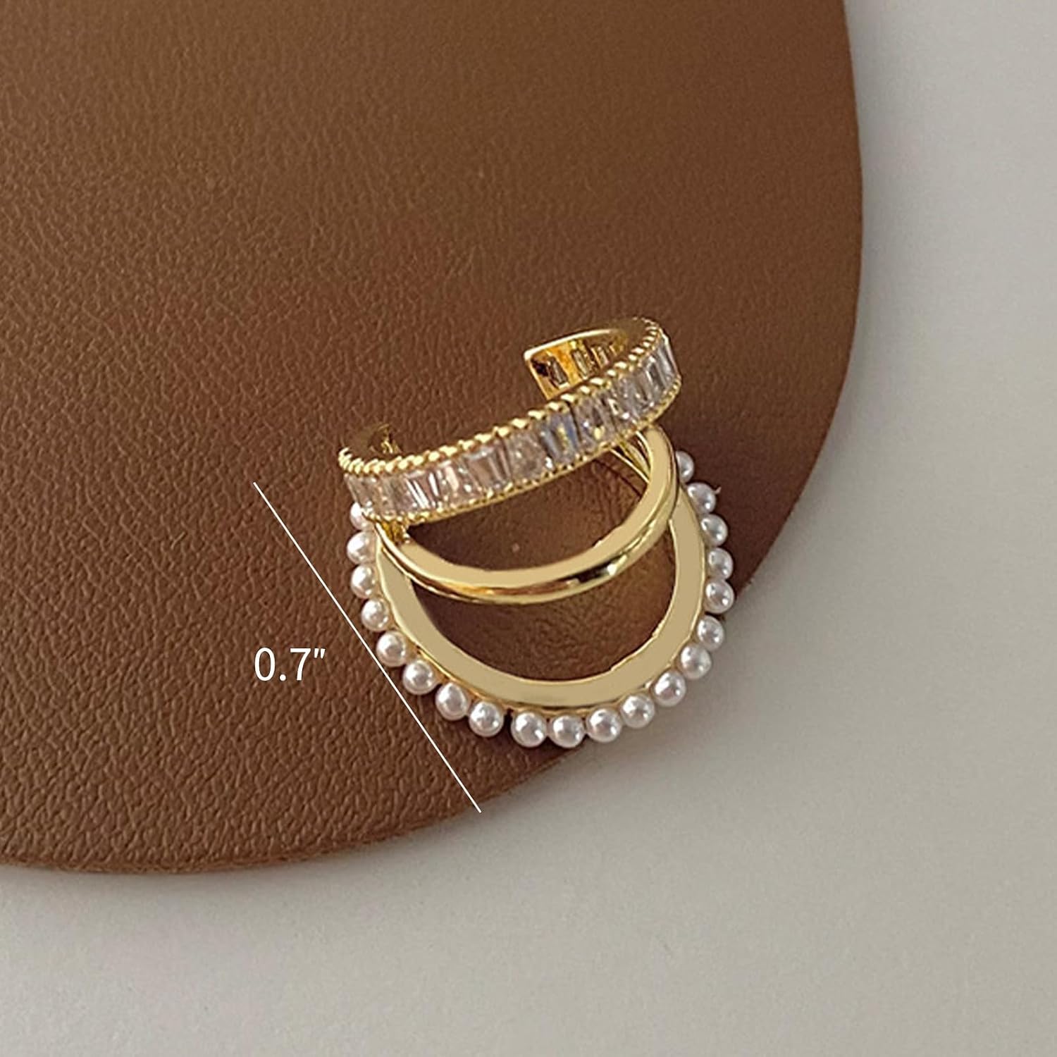Ear Cuff Earrings for Women Gold Earring Cuffs Non Pierced Rhinestone Cartilage Cuff Earrings Trendy Jewelry Gifts