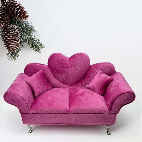 Miniatura 5 de Joyero, cojines de sofá para decoración de casa de muñecas, sala de estar o dormitorio, accesorios de muñecas de 12 pulgadas, muebles para muñecas