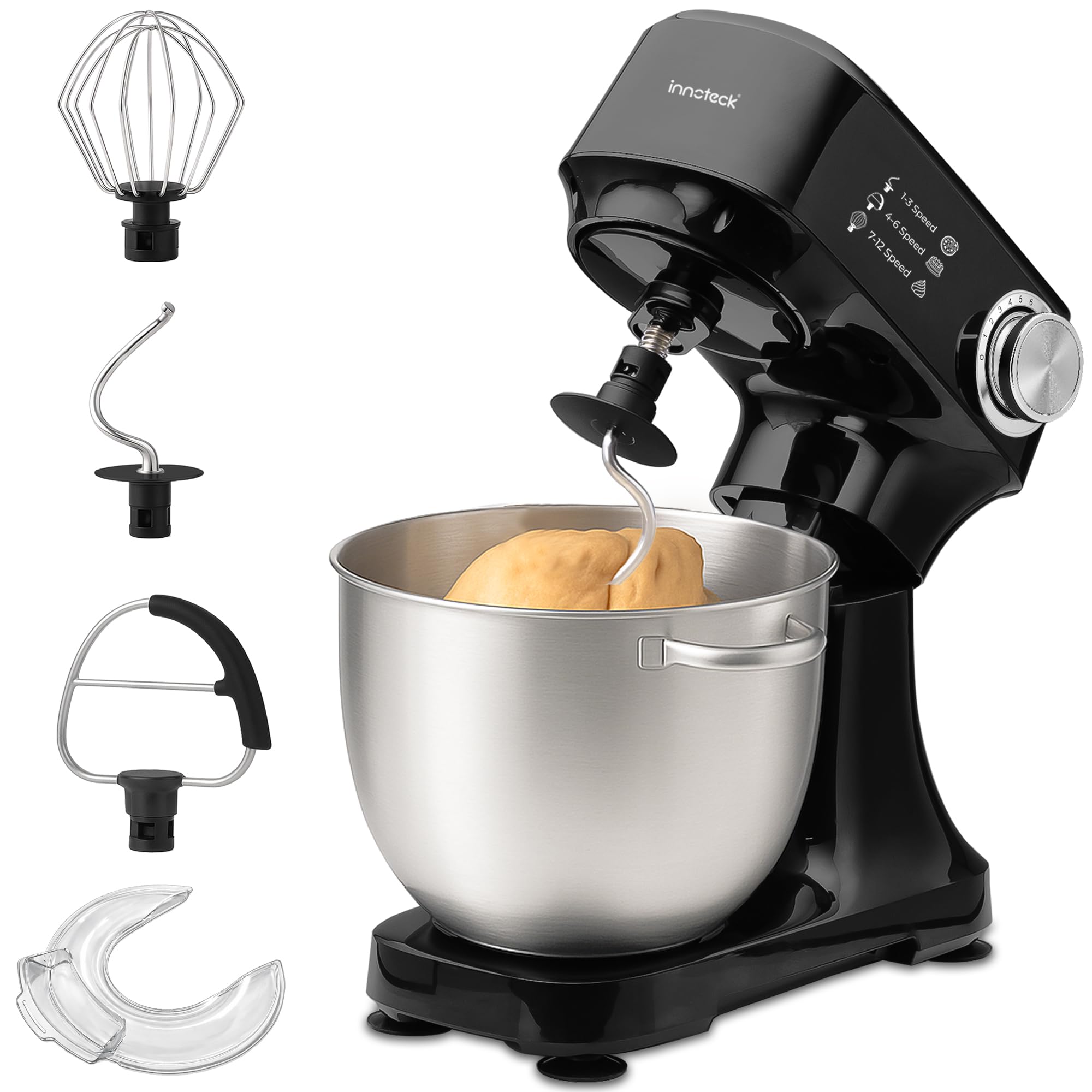 INNOTECK Stand Mixer, Food Mixer for Baking, Cake Mixer & Dough Mixer, 4.5L