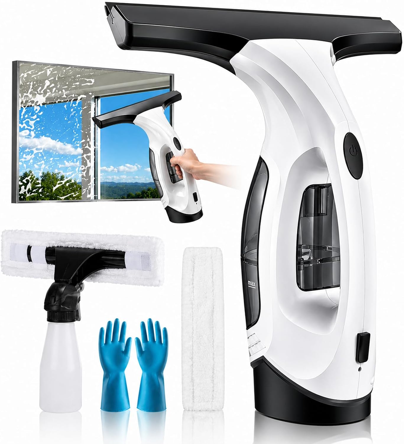 Yardsignup Cordless Window Vacuum Squeegee Review: 2000Pa Streak-Free Suction