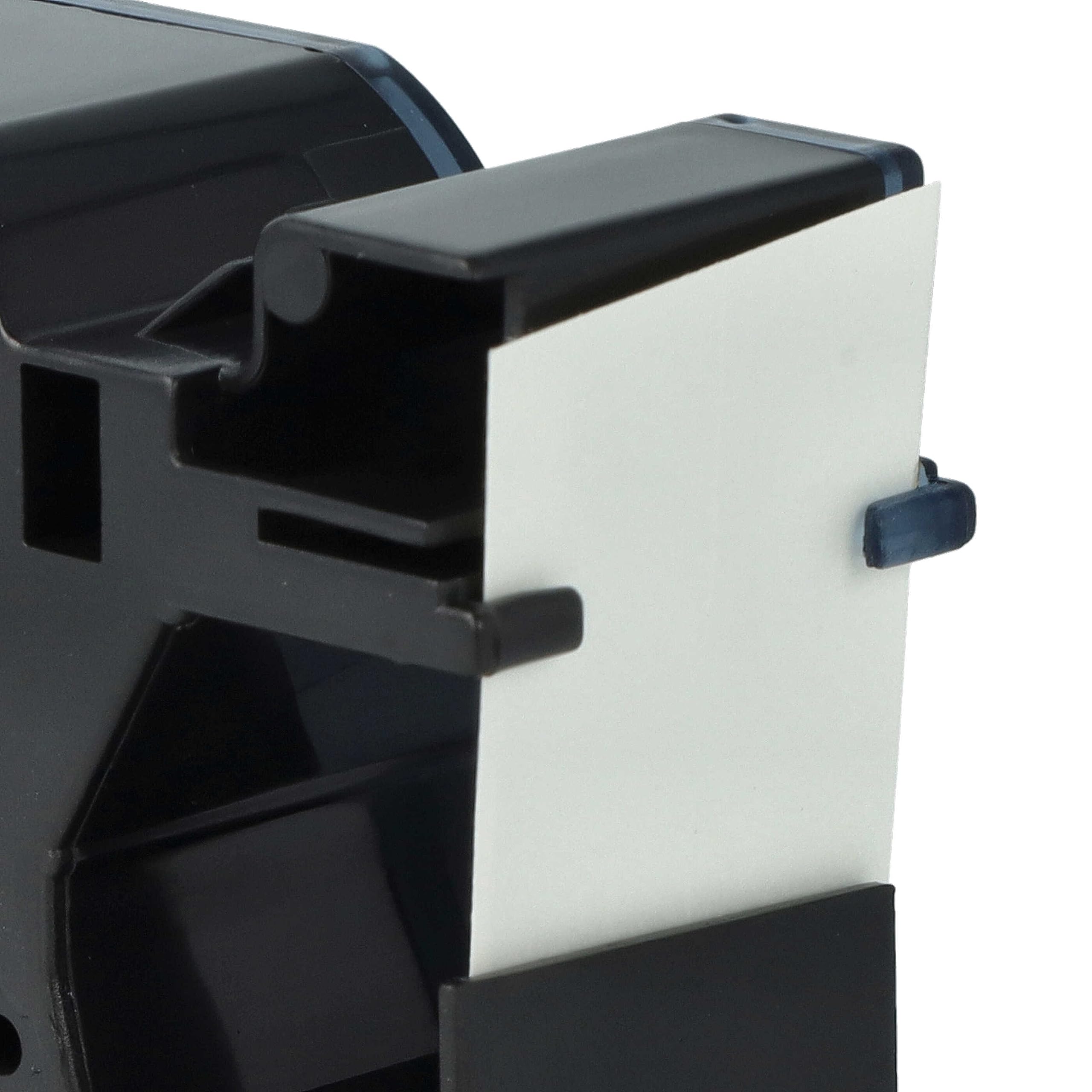 vhbw 50 x taśma do etykiet, kompatybilna z Dymo LabelMaker PC, drukarka etykiet PC2 24 mm, czarna na białym tle