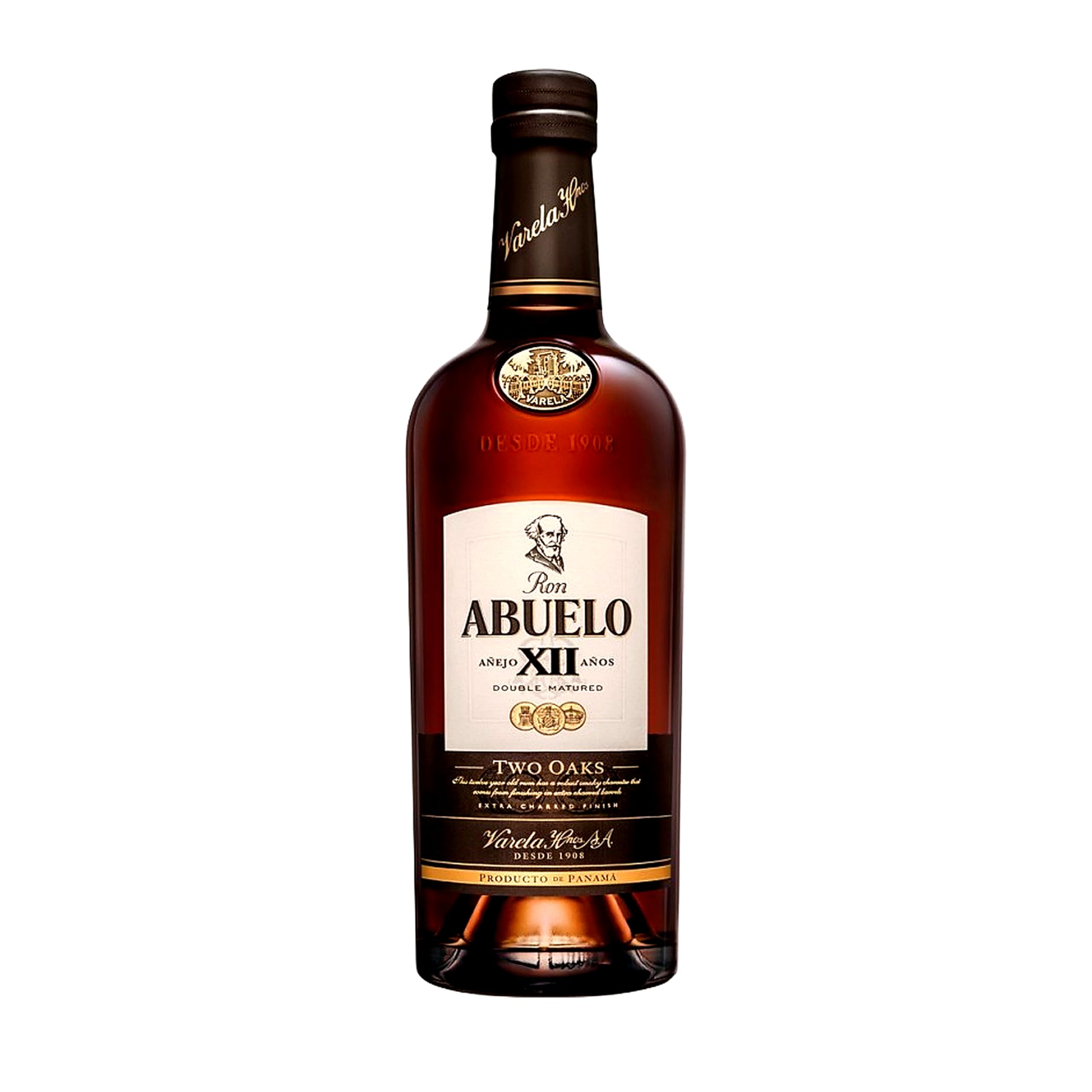 Ron Abuelo XII Años Two Oaks destilado premium selección gourmet – 1 Botella x 70 cl