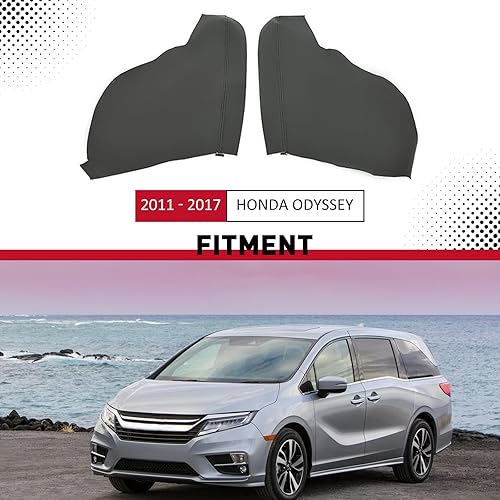 Miniatura 2 de HECASA Cubierta para reposabrazos para panel de puerta, compatible con Honda Odyssey 2011, 2012, 2013, 2014, 2015, 2016, 2017, Honda Odyssey, de