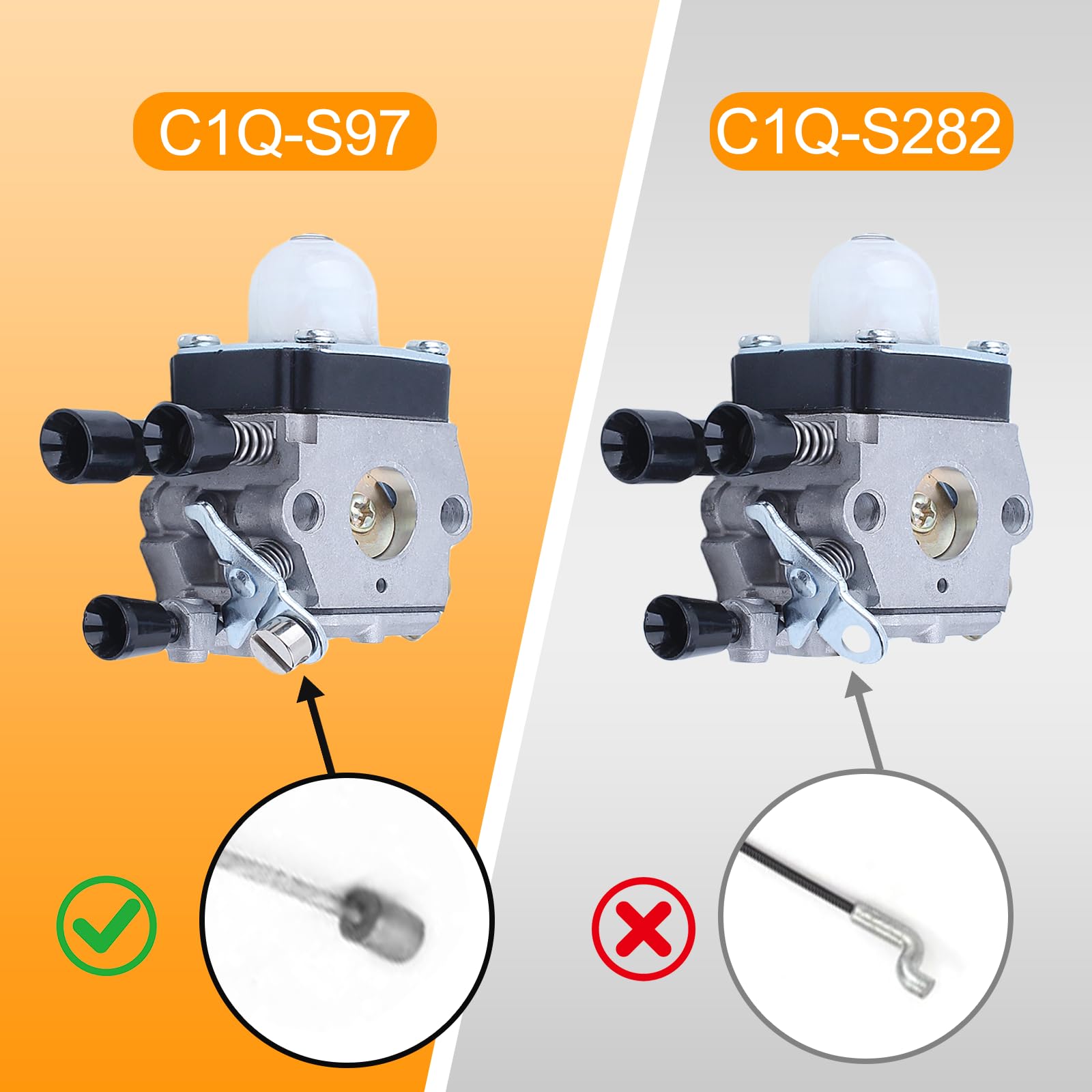 Carburateur pour Stihl HS45 FS55 FS38 HS45 Tondeuse avec pour ZAMARB-99 Kit de Réparation de Carburateur Filtre à Air L7T/BPMR7A Bougie d'Allumage MS180 Filtre à Carburant