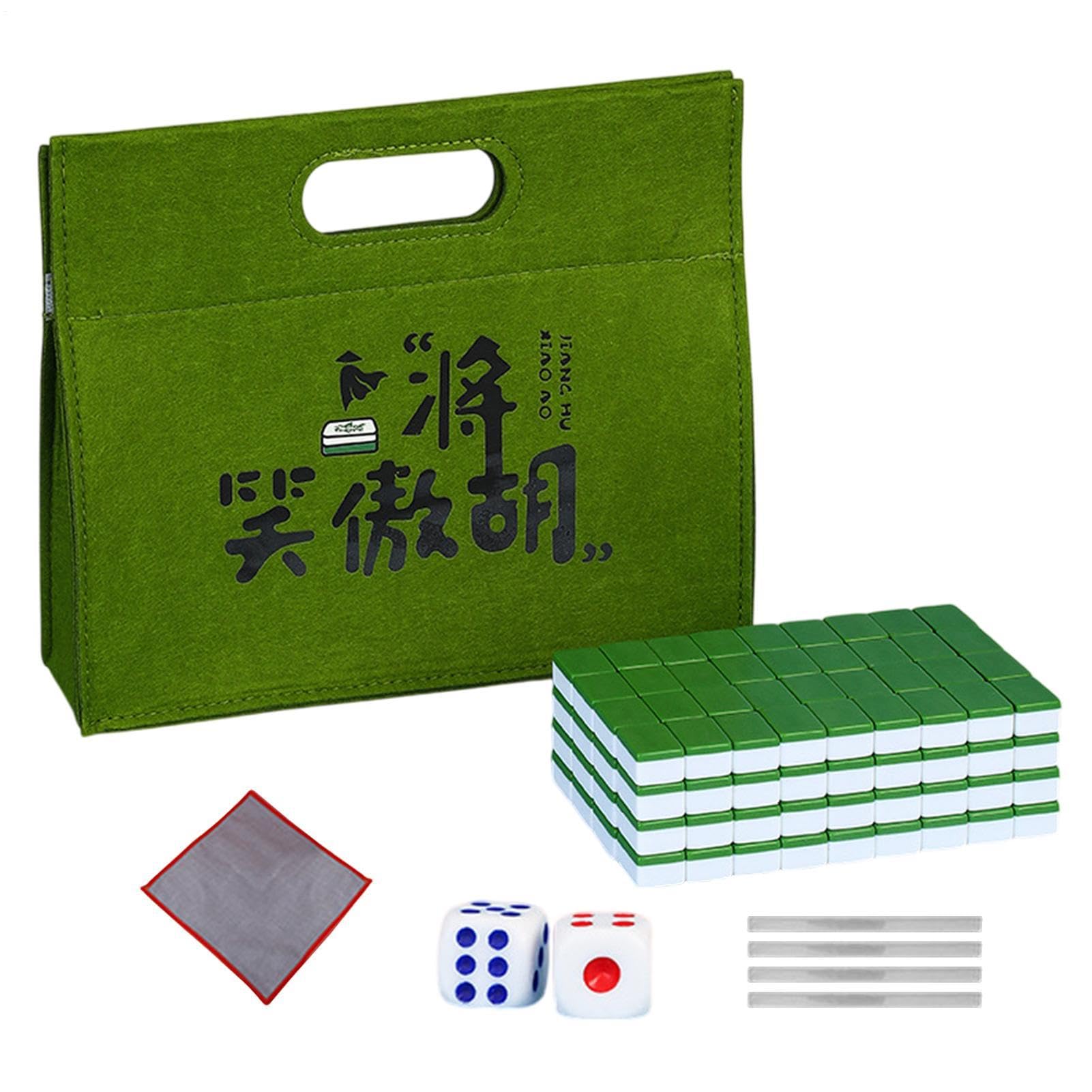 Podróżny zestaw Mahjong, zestaw płytek Mahjong Mała torba do przenoszenia