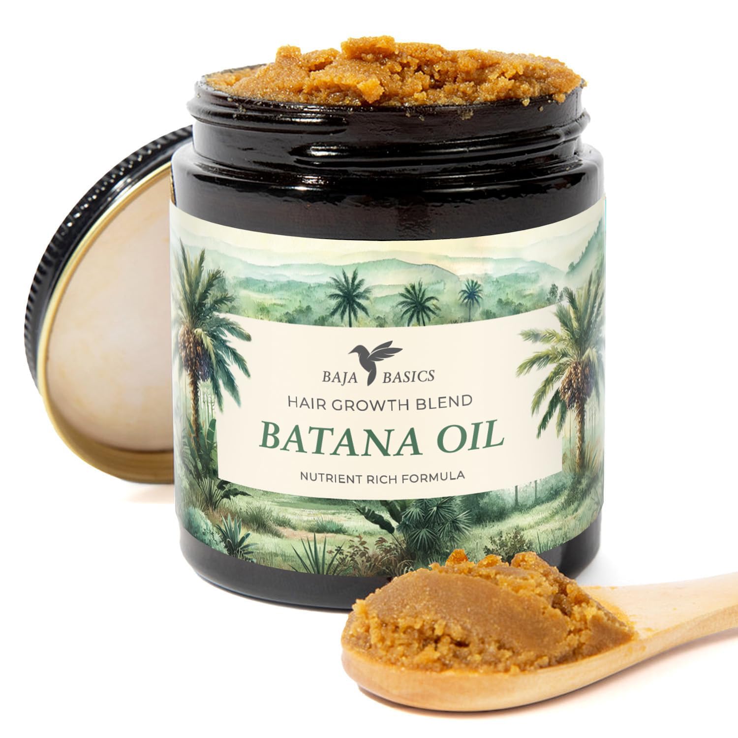 Batana Oil For Hair Growth - Argan Oil & Chebe Hair Butter For Nourishing & Revitalizing Hair - Chebe Oil - Thickening, Strengthening And Moisturizing For All Hair Types, For Men & Women - 4 Oz