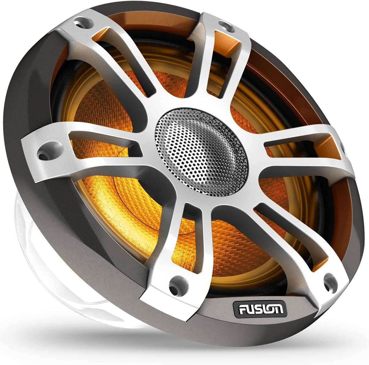 Garmin Fusion® Signature Series 3i Marine Coaxial Speakers, 7.7" 280-watt CRGBW Coaxial Sports Gray Marine Speakers (Pair)