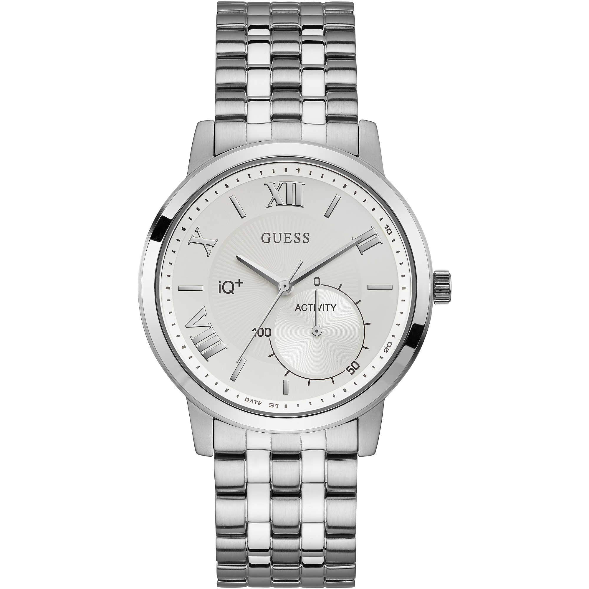 GUESS Jax Mens Active Inteligentny zegarek - Inteligentne zegarki (8760 h, Srebrny)