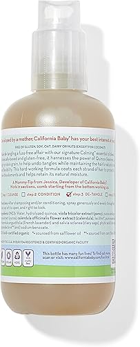 Miniatura 2 de California Baby Spray desenredante calmante para el cabello, espray desenredante a base de plantas para niños, aroma a lavanda, desenreda y agrega