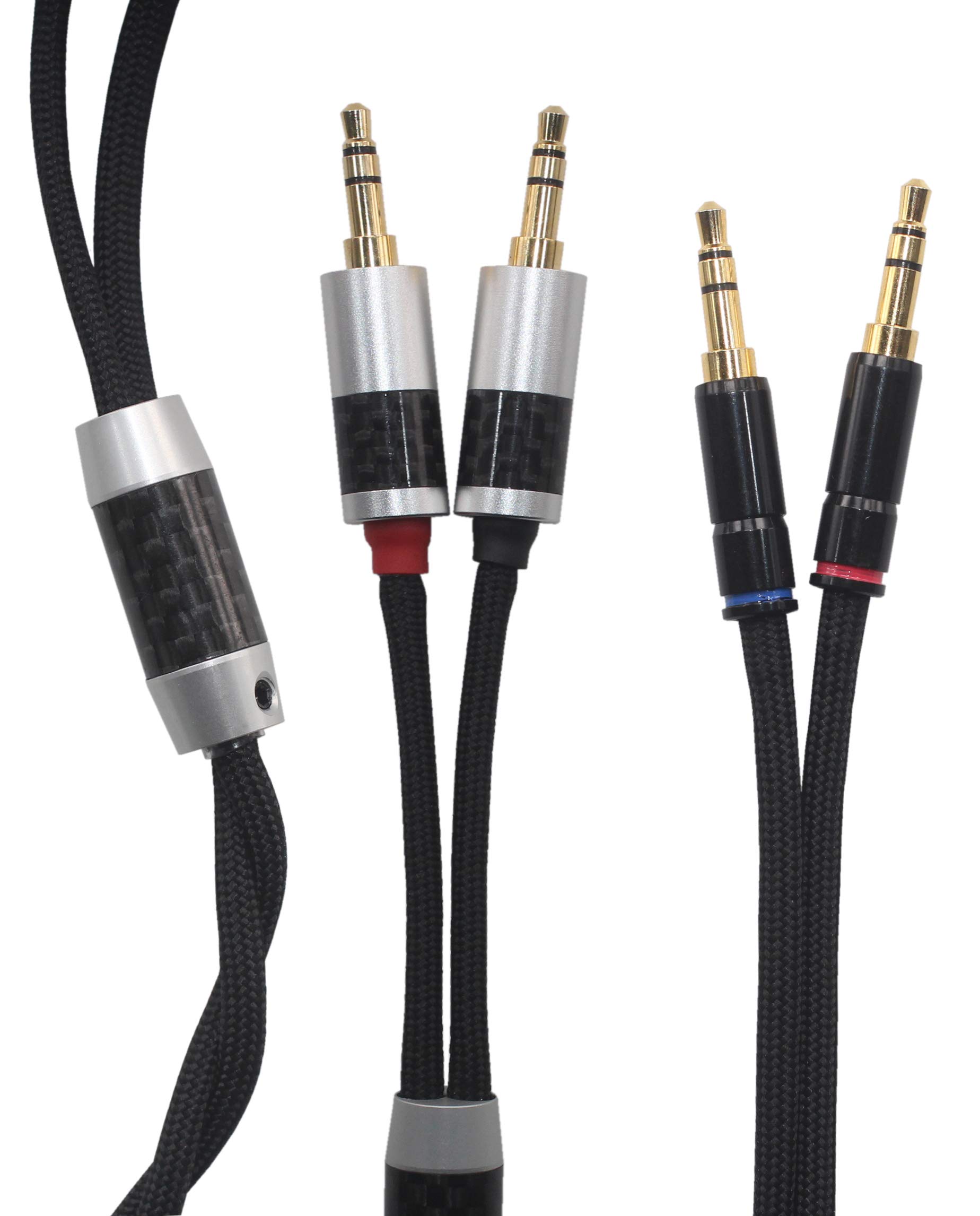 KK CableAA-Q Compatible Audio Upgrade Cable Replacement for T1 II, T5, MDR-Z7 Headphone, Dual 3.5mm Male (PHA-3) to Dual 3.5mm Connector, AA-Q. (4.9ft (1.5M))