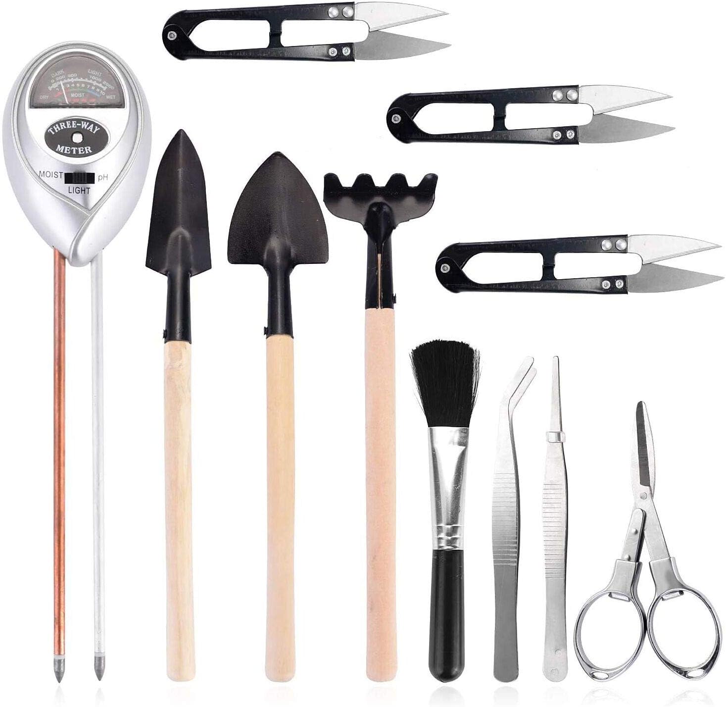 3-in-1 Soil Tester Moisture Meter, Plant Soil Tester Kit with PH, Light & Moisture Acidity Tester, for Indoor and Outdoor, Garden, Lawn, Farm (No Battery Needed)