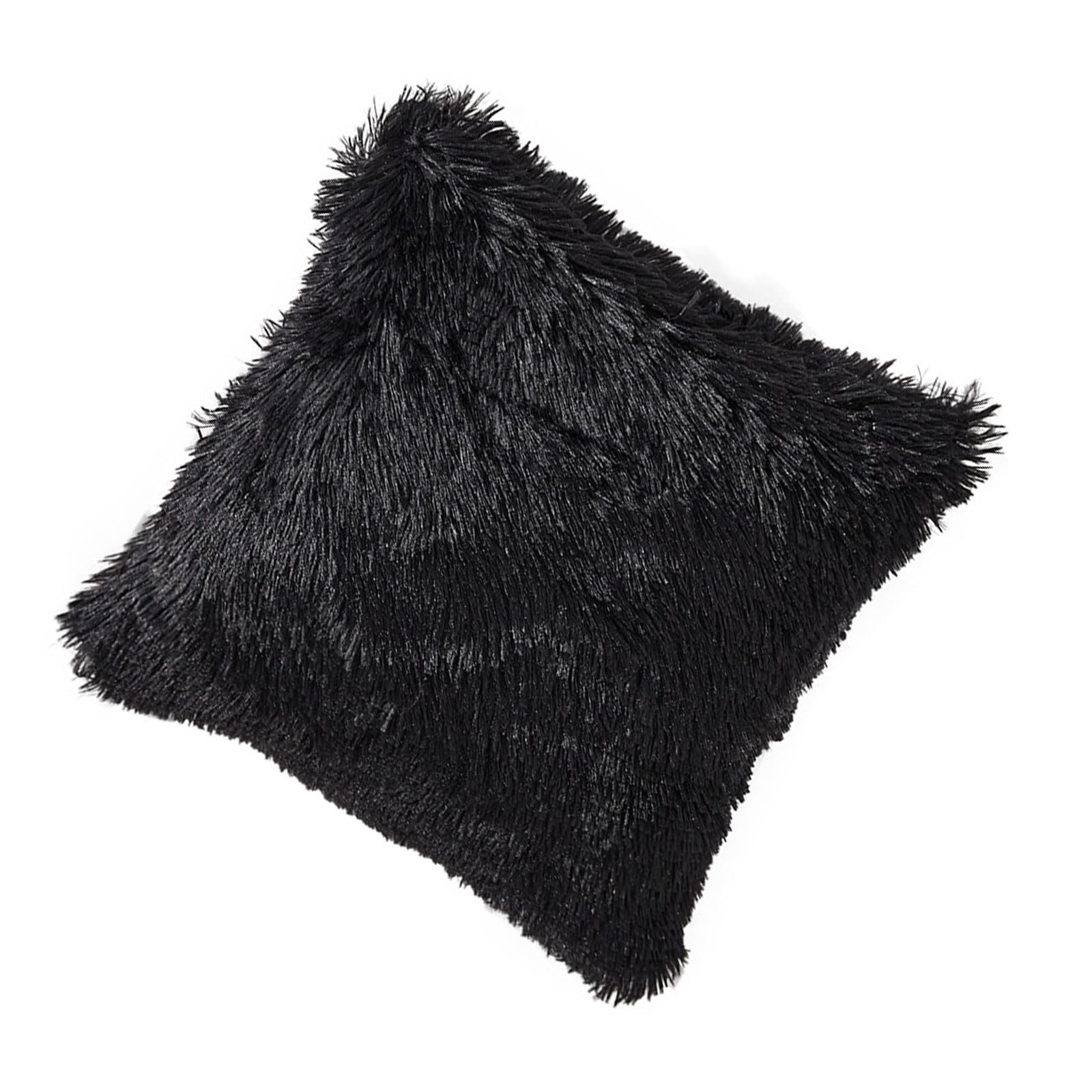 Furs Soft Pillow Case Removable Washable Design Plush Cushion Cover Multiple Color Available Home Decors Reversible Faux Pillow Cover Plush Double Sided Washable with Zipper Multi Color Home