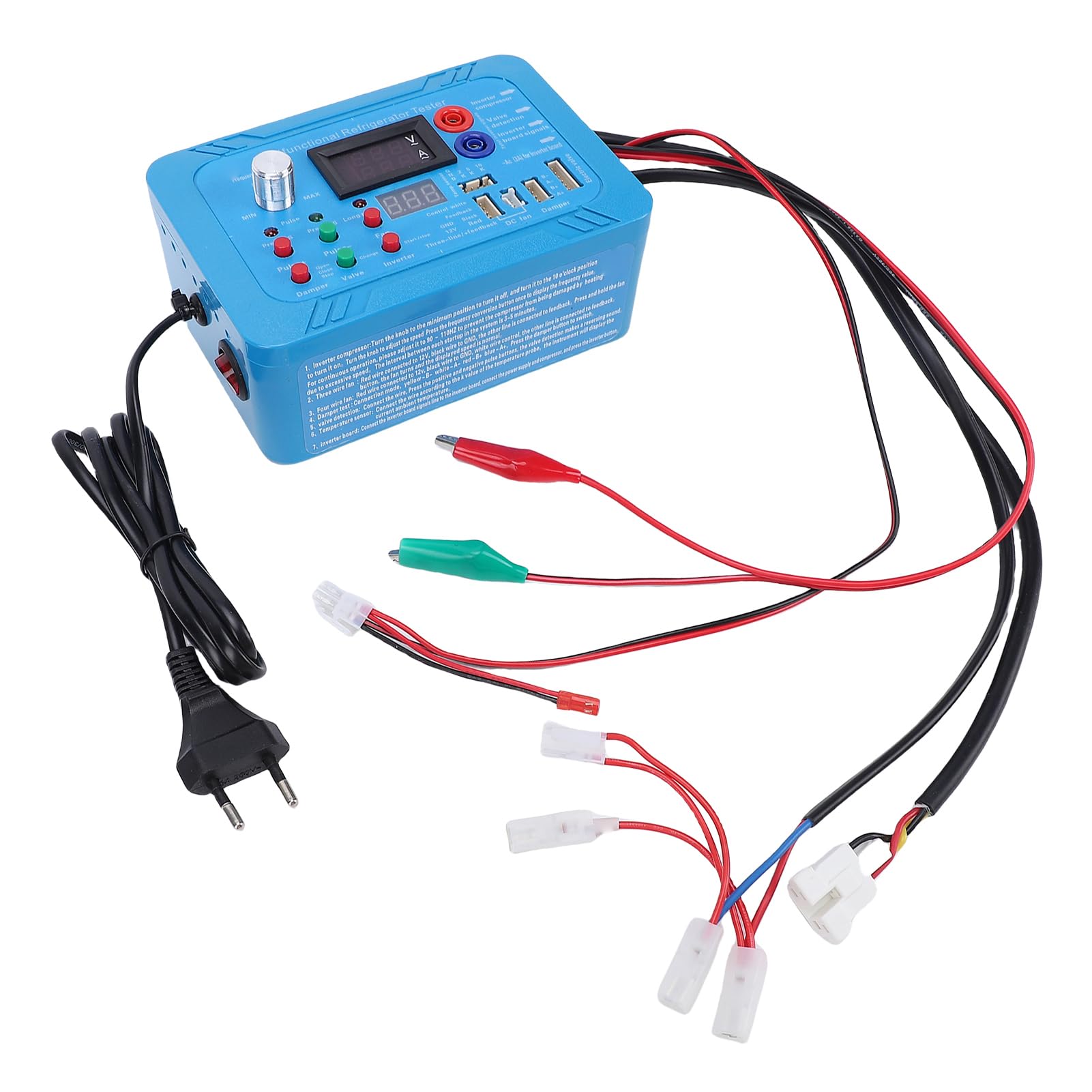 Strumento Universale di Riparazione per Apparecchi Inverter, Tester Diagnostico per Compressori di Frigoriferi, Aria Condizionata e Lavatrici, Elettrovalvole e Schede di Frequenza (Spina